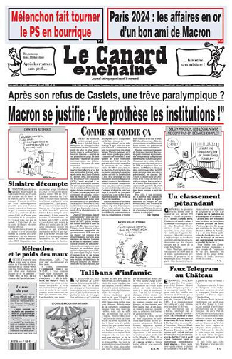 Le Canard enchaîné - 28 Août 2024