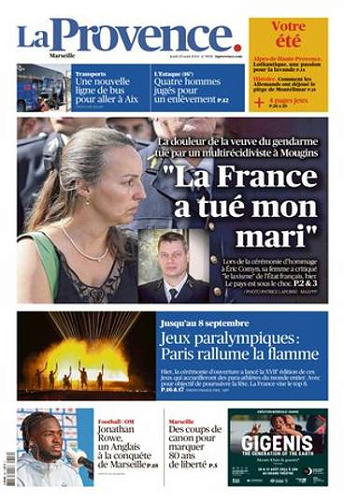 La Provence Marseille du jeudi 29 aout 2024