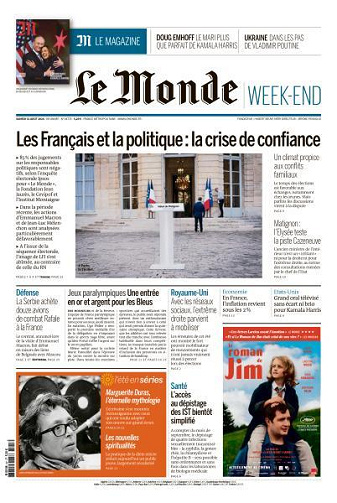 Le Monde du Samedi 31 Août 2024
