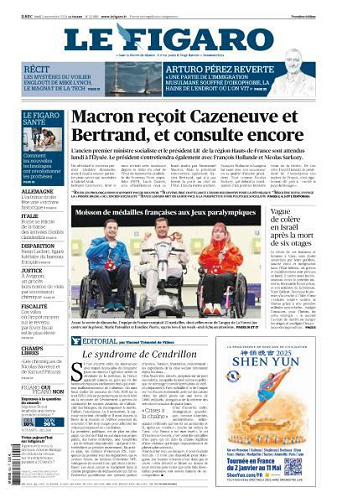 Le Figaro du Lundi 2 Septembre 2024