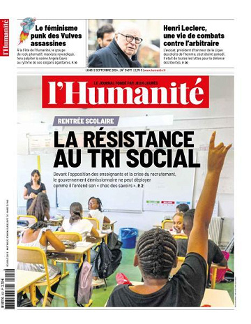L’Humanite - 2 Septembre 2024