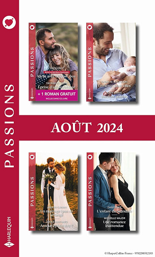 Pack mensuel Passions - 8 romans + 1 titre gratuit (Août 2024)  Collectif