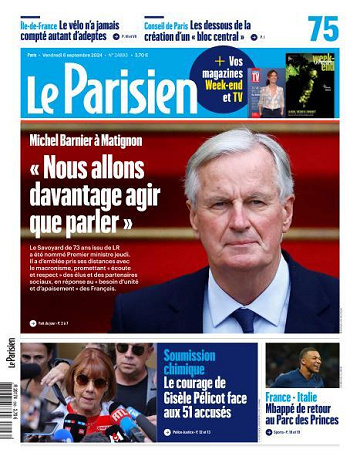 Le Parisien - 6 Septembre 2024