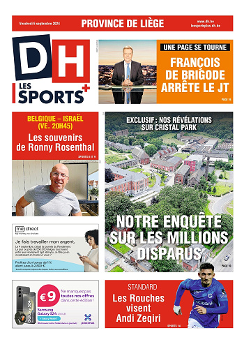 Pack Journaux Belges Du Vendredi 6 Septembre 2024 (La suite)