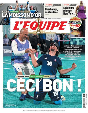 L’equipe du Dimanche 8 Septembre 2024