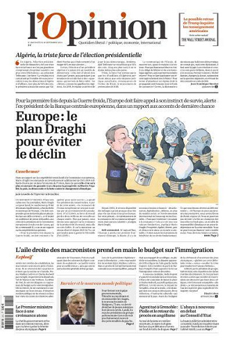 L’Opinion - 10 Septembre 2024