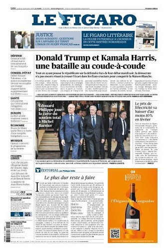 Le Figaro du Jeudi 12 Septembre 2024