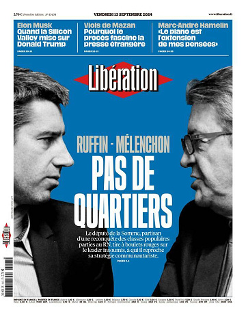 Libération du Vendredi 13 Septembre 2024