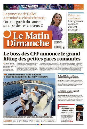 Le Matin Dimanche - 15 Septembre 2024