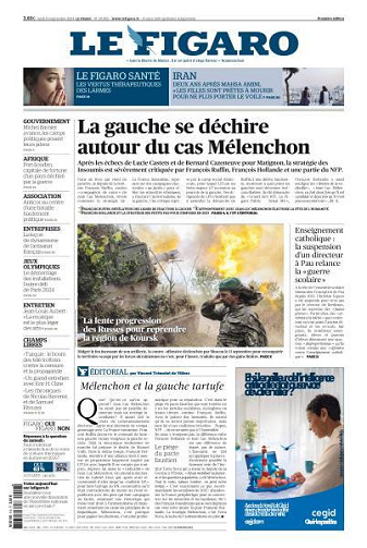 Le Figaro du Lundi 16 Septembre 2024