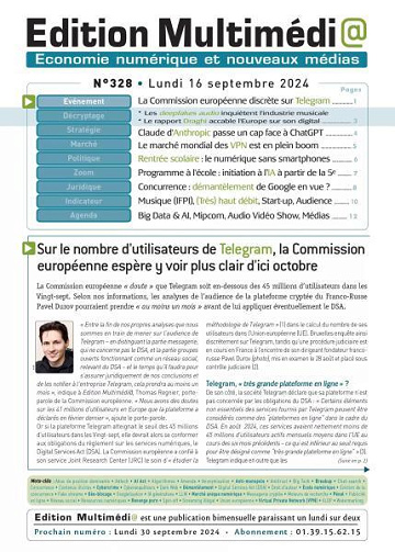 Édition Multimédia - 16 Septembre 2024