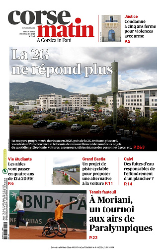 Corse Matin - 18 Septembre 2024