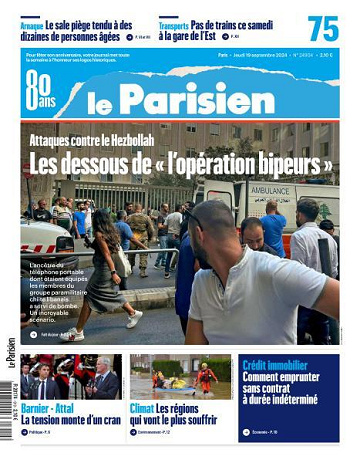 Le Parisien - 19 Septembre 2024