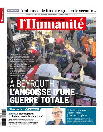 L’Humanite - 20-22 Septembre 2024