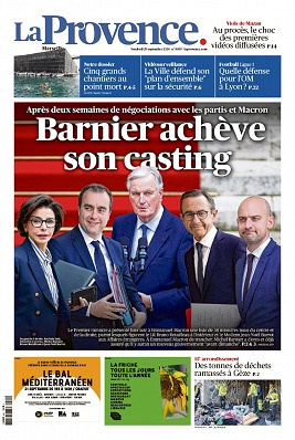 La Provence Marseille du vendredi 20 septembre 2024