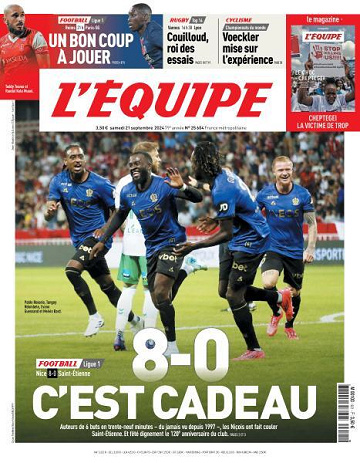 L’equipe du Samedi 21 Septembre 2024