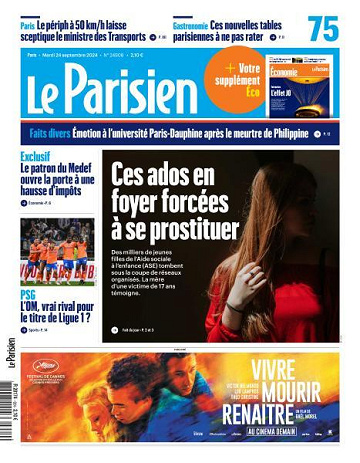 Le Parisien du Mardi 24 Septembre 2024