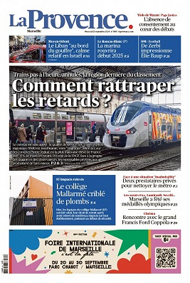 La Provence Marseille du mercredi 25 septembre 2024