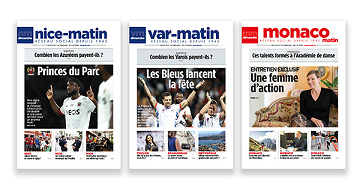 Nice-Matin, Var-Matin, Monaco-Matin du Mercredi 25 Septembre 2024