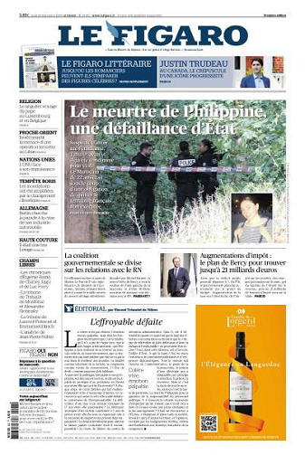 Le Figaro du Jeudi 26 Septembre 2024