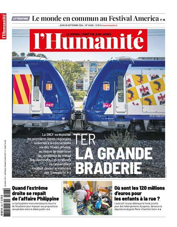 L’Humanite - 26 Septembre 2024