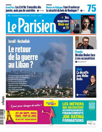 Le Parisien - 27 Septembre 2024