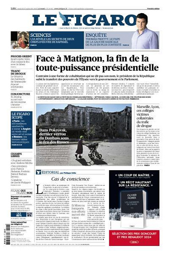 Le Figaro du Vendredi 27 Septembre 2024
