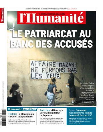 L’Humanite - 27-29 Septembre 2024