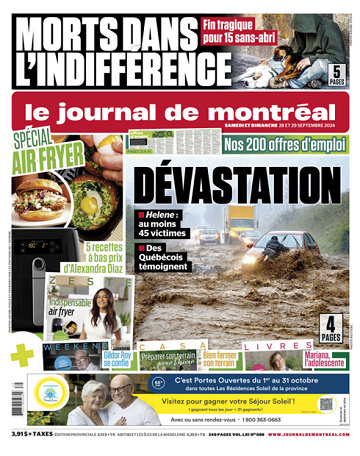 Le journal De Montréal - 28 Septembre 2024