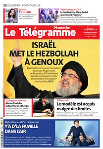 Le Télégramme Du Dimanche 29 Septembre 2024 (7 Éditions)
