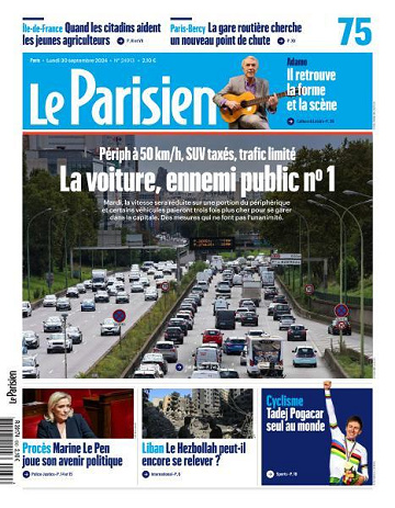 Le Parisien - 30 Septembre 2024