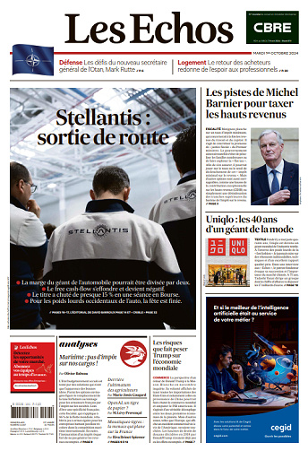 Les Echos du Mardi 1er Octobre 2024