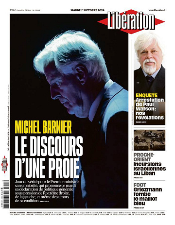 Libération du Mardi 1er Octobre 2024