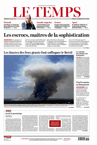 Le Temps du Mardi 1er Octobre 2024