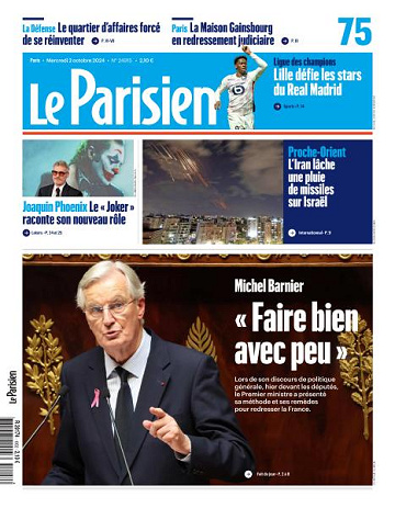 Le Parisien - 2 Octobre 2024