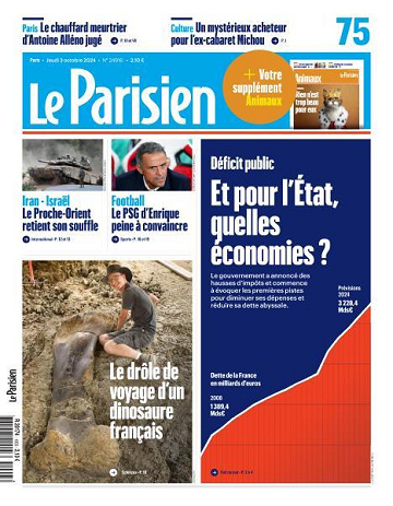 Le Parisien - 3 Octobre 2024