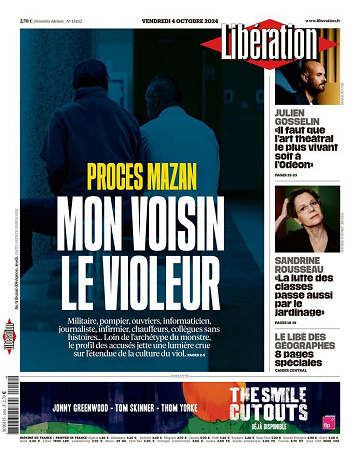 Libération du Vendredi 4 Octobre 2024