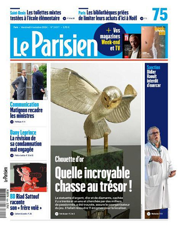 Le Parisien - 4 Octobre 2024