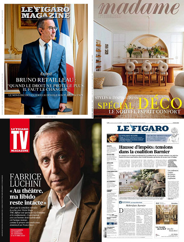 Pack Le Figaro et ses 3 suppléments - Vendredi 4 Octobre 2024