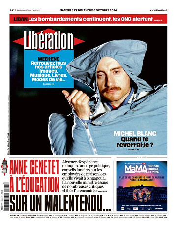 Libération du Samedi 5 et Dimanche 6 Octobre 2024