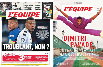 Pack L’Equipe + L’Equipe Magazine - 5 Octobre 2024