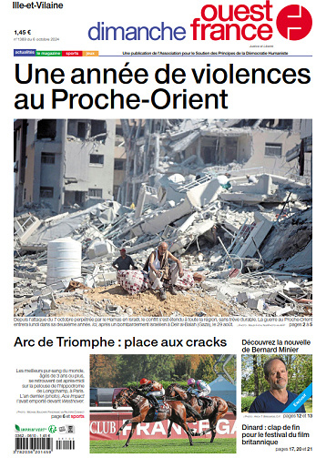 Ouest-France (4 éditions) et 4 suppléments - Dimanche 6 Octobre 2024