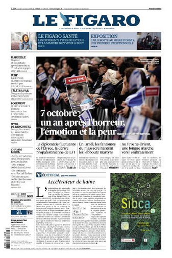 Le Figaro du Lundi 7 Octobre 2024