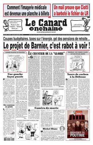 Le Canard enchaîné - 9 Octobre 2024