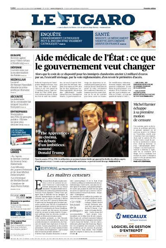Le Figaro du Mercredi 9 Octobre 2024