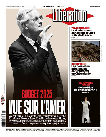 Libération du Vendredi 11 Octobre 2024
