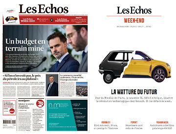 Pack Les Echos + Les Echos Week-end - Vendredi 11 Octobre 2024