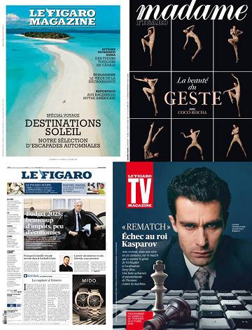 Pack Le Figaro et ses 3 suppléments - Vendredi 11 Octobre 2024