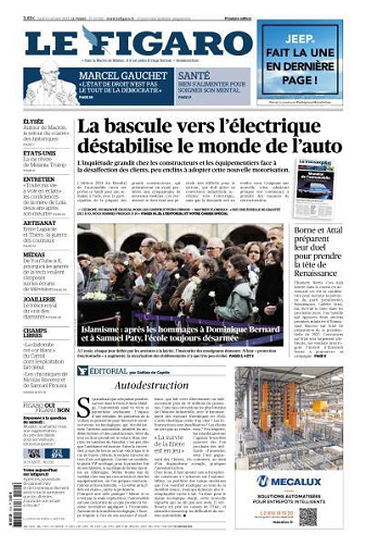 Le Figaro du Lundi 14 Octobre 2024
