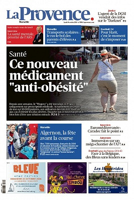 La Provence Marseille du lundi 14 octobre 2024